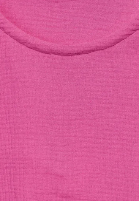 Musselin Bluse bloomy pink