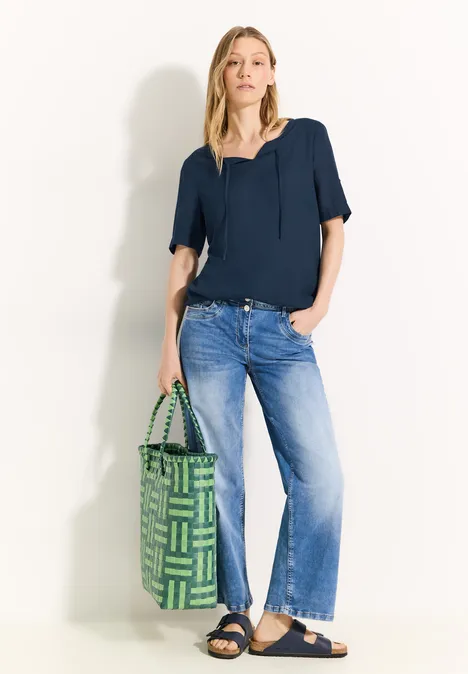 Tunika Bluse dark petrol blue