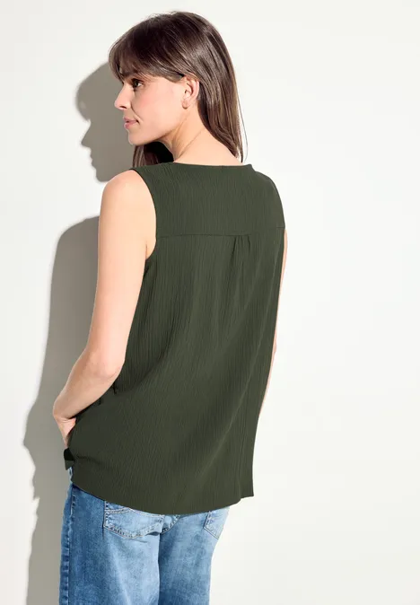 Struktur Blusentop cool khaki