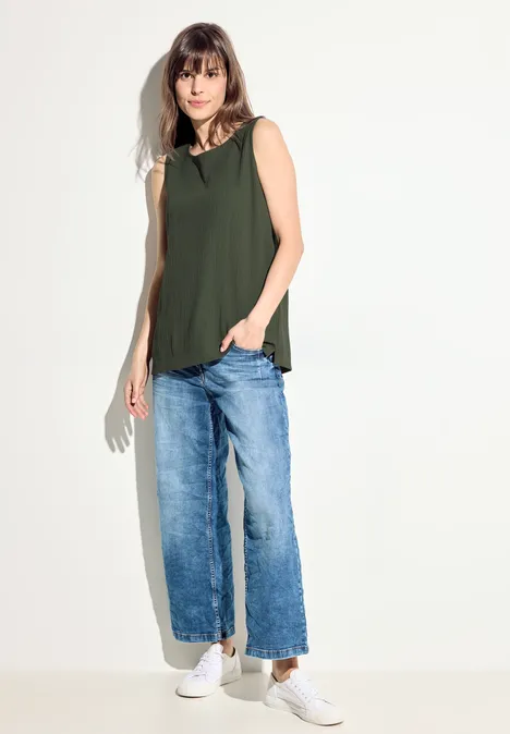 Struktur Blusentop cool khaki