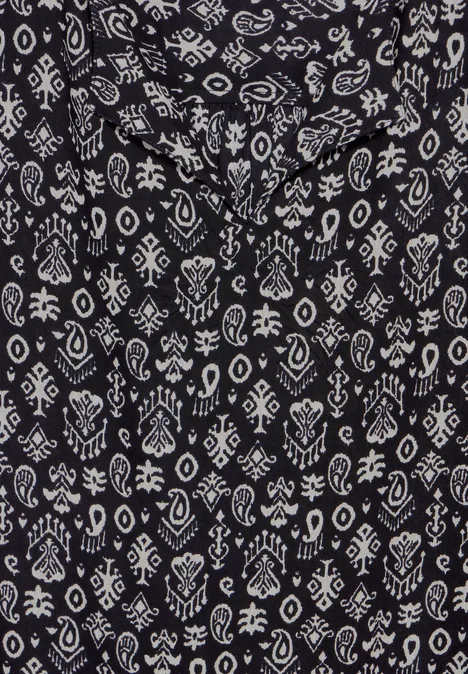 Blusentop mit Print Black