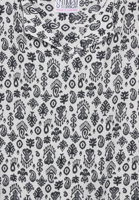 Blusentop mit Print vanilla white