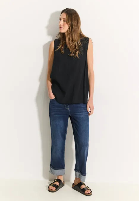 Struktur Blusentop Black