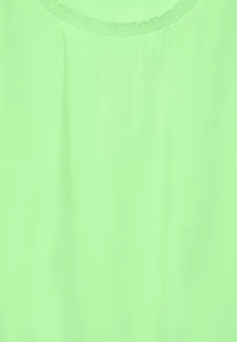 Bluse mit Raffung matcha lime
