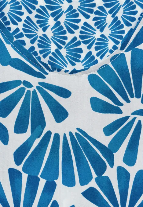Blouse met printmix azure blue