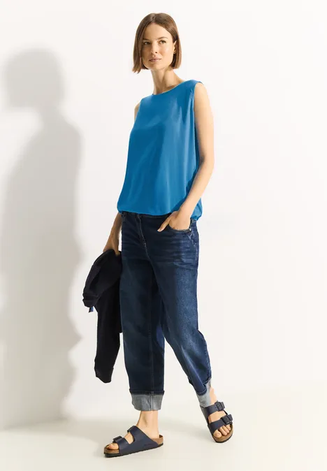 Uni Blusentop azure blue