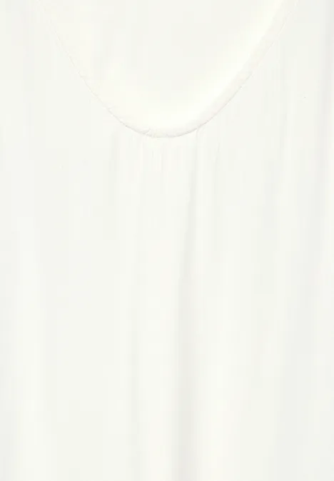 Luftige Viskose Bluse vanilla white
