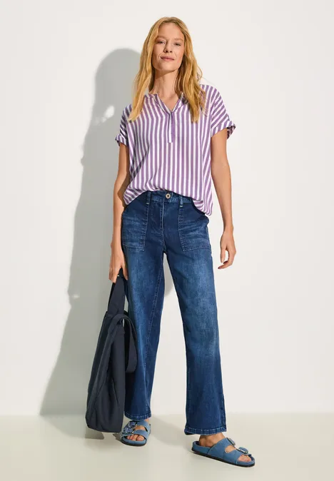 Gestreifte Bluse iced violet Gestreifte Bluse iced violet
