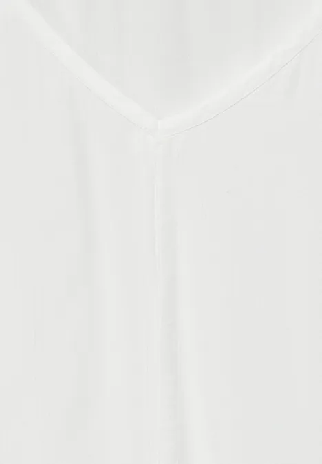 Crepe Bluse vanilla white