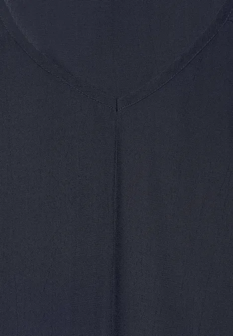 Crepe Bluse universal blue