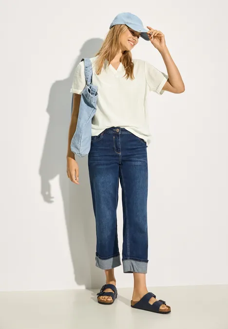 T-Shirt-Bluse vanilla white