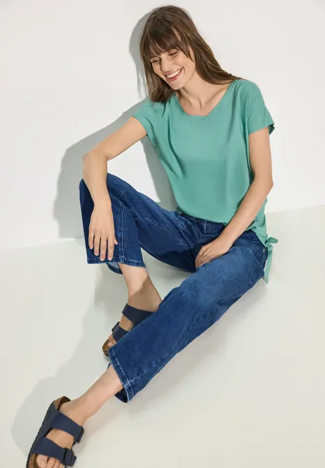 T-Shirt-Bluse adriatic green