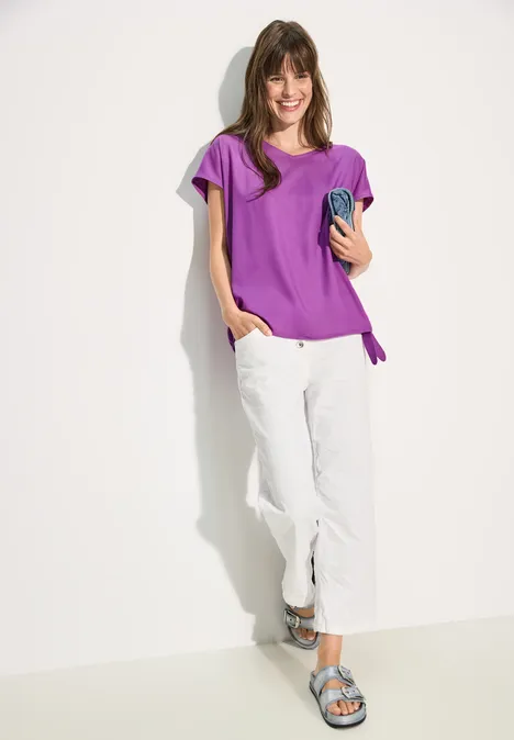 T-Shirt-Bluse iced violet