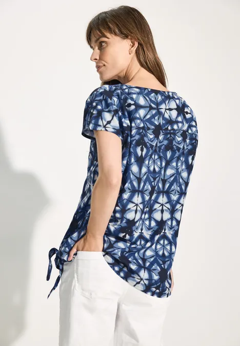 Bedruckte T-Shirt-Bluse universal blue