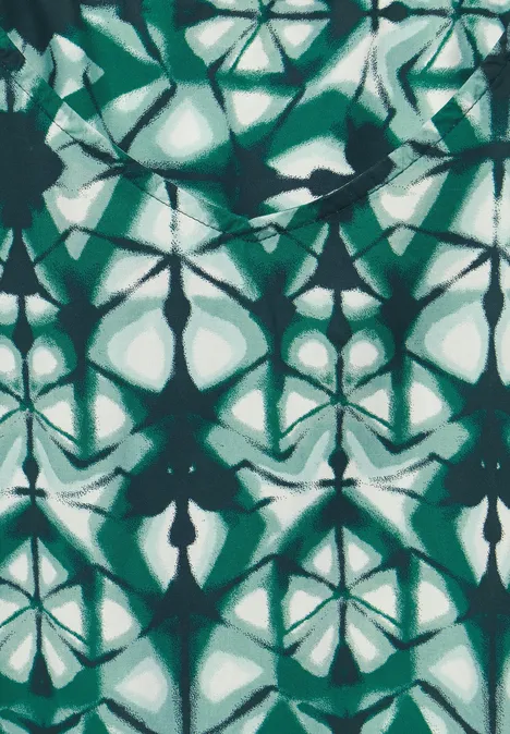 Bedruckte T-Shirt-Bluse fir green Bedruckte T-Shirt-Bluse fir green