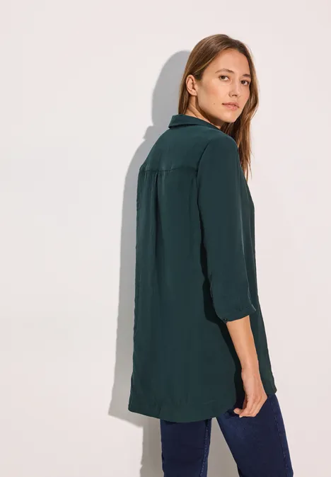 Lange Bluse fir green