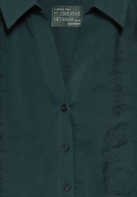 Lange Bluse fir green
