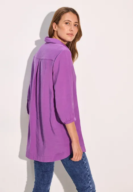 Lange Bluse iced violet