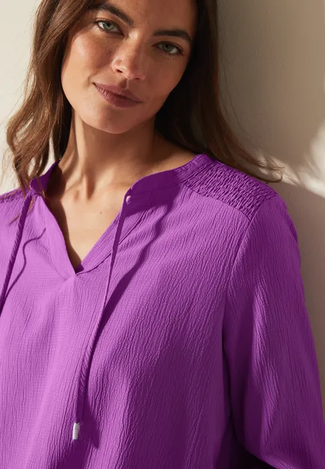 Strukturbluse iced violet