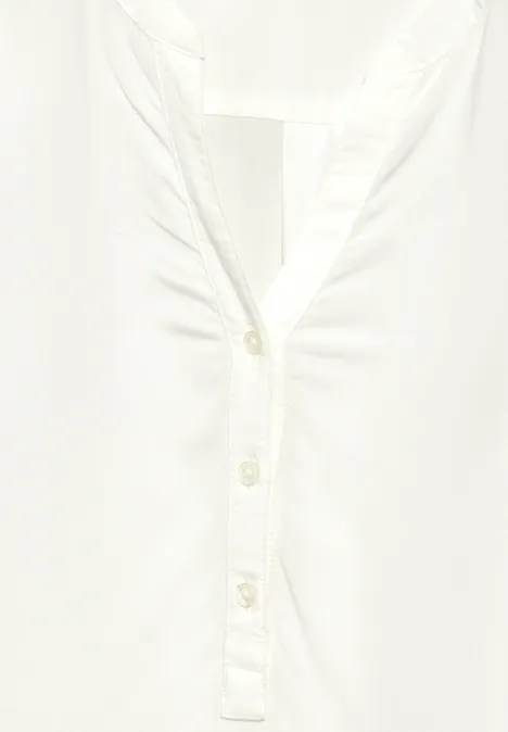Blouse avec turn-up vanilla white