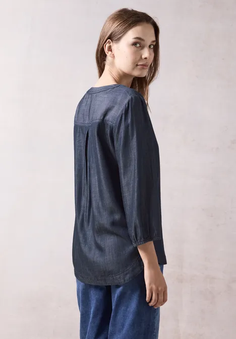 Lyocell-Bluse Dark blue wash Lyocell-Bluse Dark blue wash