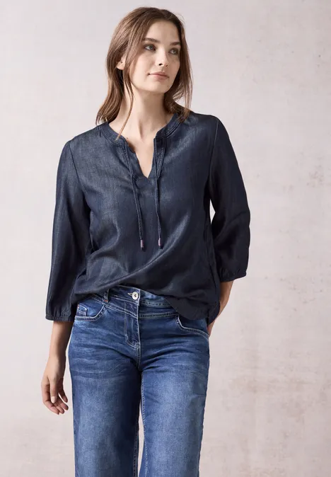 Lyocell-Bluse Dark blue wash Lyocell-Bluse Dark blue wash