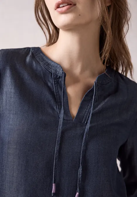 Lyocell-Bluse Dark blue wash Lyocell-Bluse Dark blue wash