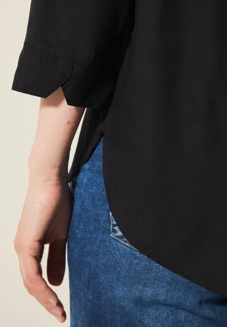 Tunika in Unifarbe Black