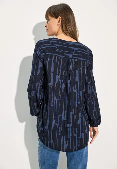 Bedruckte Bluse universal blue