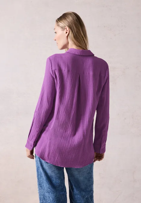 Musselin-Bluse iced violet Musselin-Bluse iced violet