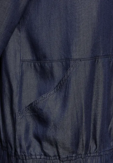 Lyocell-Blouson Dark blue wash