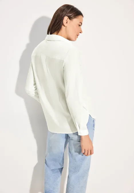Basic Hemdbluse vanilla white