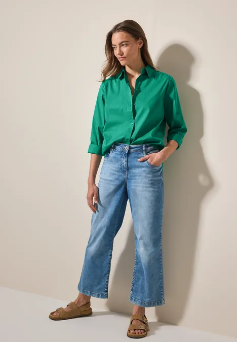Basic Hemdbluse malachite green