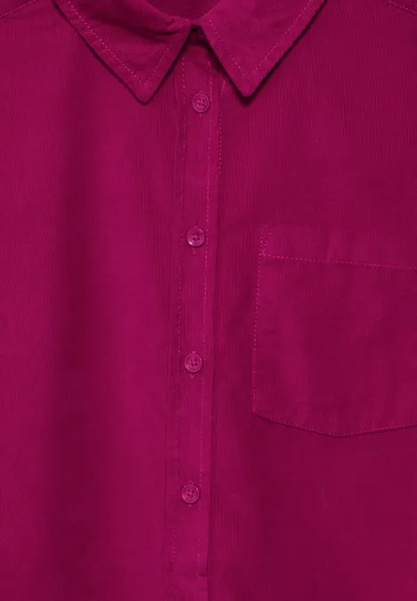 Cordbluse jewel pink