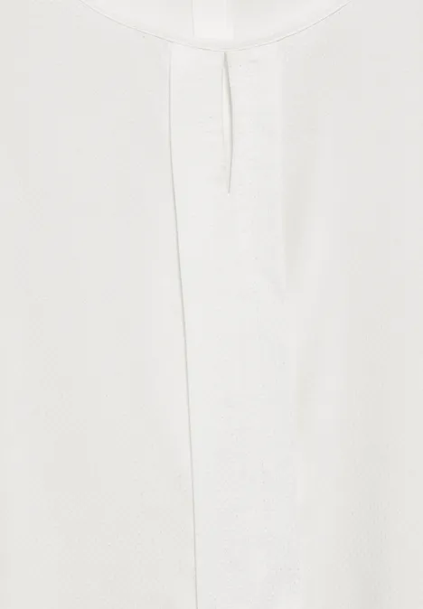 Materialmix-Bluse vanilla white