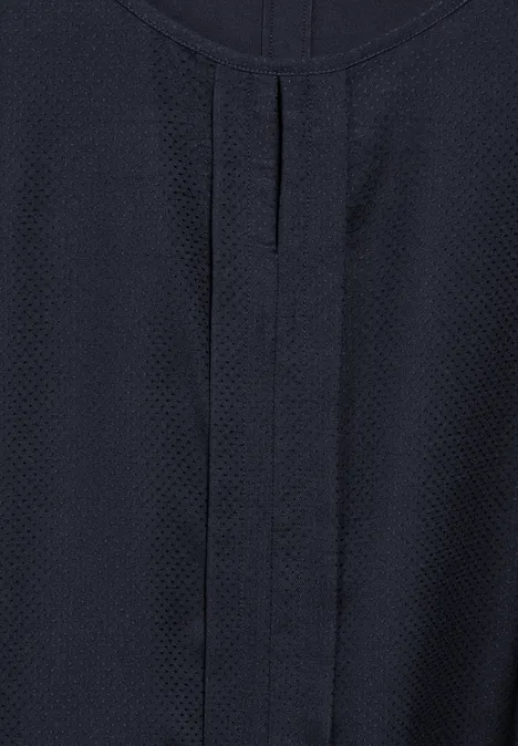 Materialmix-Bluse universal blue