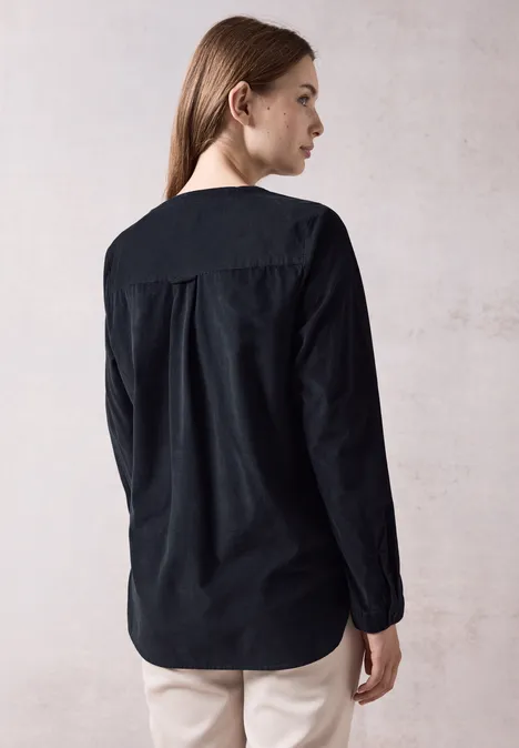Cord-Bluse deep petrol