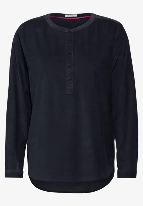 Cord-Bluse deep petrol