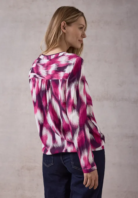 Bedruckte Bluse beloved berry