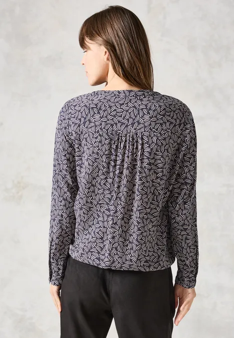 Bedruckte Tunika deep charcoal grey