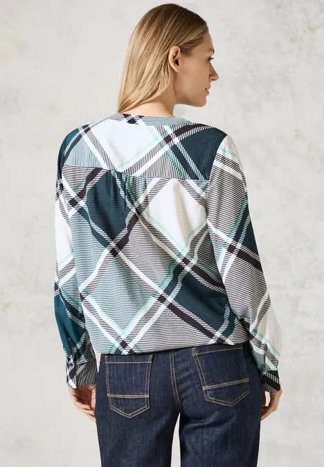 Karierte Bluse atlantic green