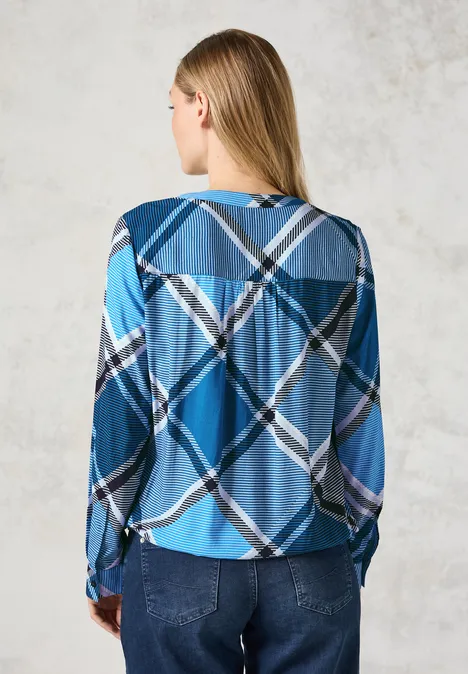 Karierte Bluse universal blue