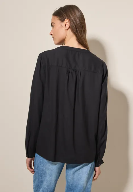 Tunika in Unifarbe Black