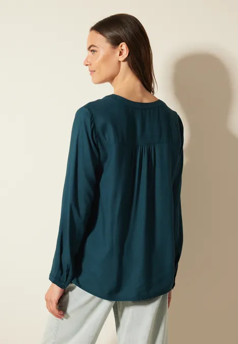 Tunika in Unifarbe atlantic green