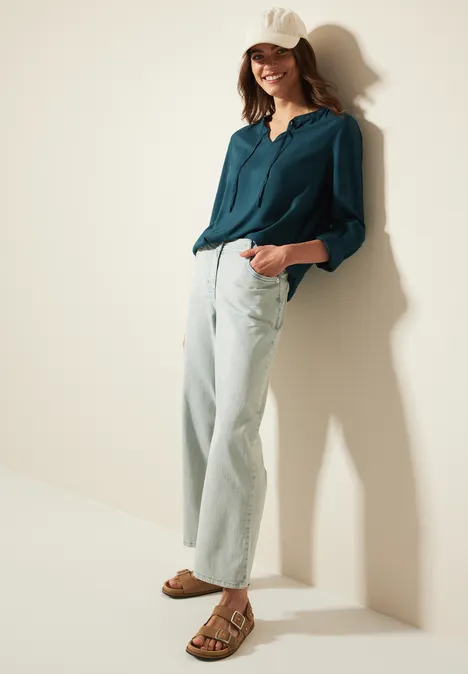 Tunika in Unifarbe atlantic green