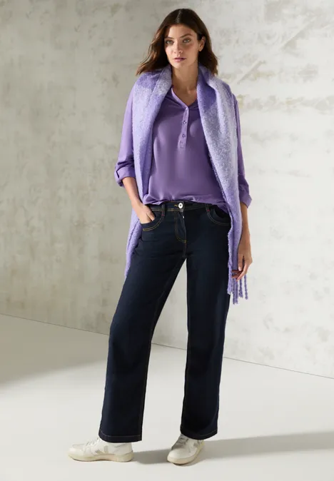 Bluse in Unifarbe gentle lilac