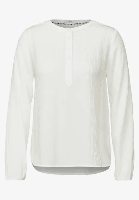 Strukturbluse vanilla white