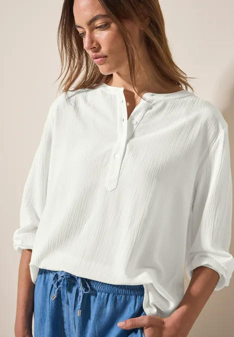 Strukturbluse vanilla white