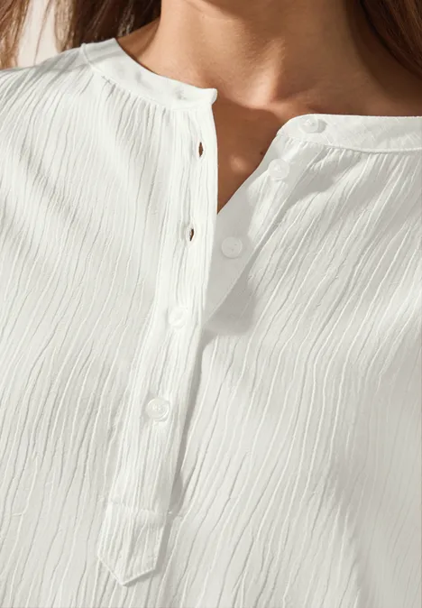 Strukturbluse vanilla white