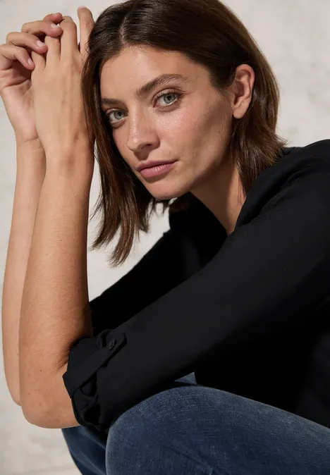Lange Bluse Black
